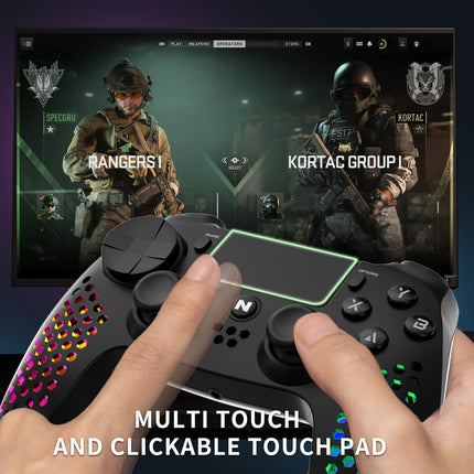NiTHO HEXAGON Wireless RGB Controller for PS4, PC, Android & iOS - openbox