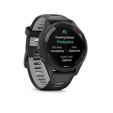 Garmin Forerunner 265 Music 46mm, Black/Powder Gray GPS Running Smartwatch - Openbox