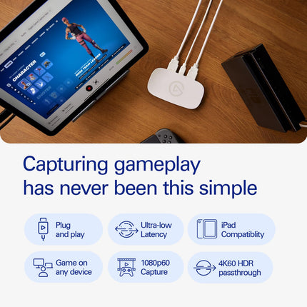 Elgato Game Capture Neo — 4K60 HDR Passthrough, 1080p60 Capture - Openbox
