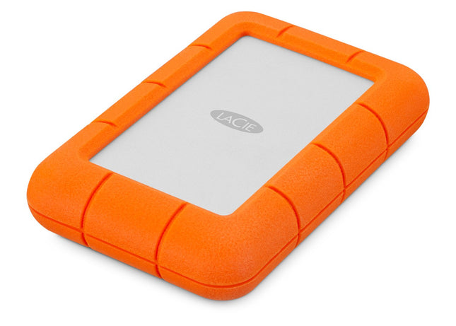 LaCie Rugged Mini 2TB External HDD – USB 3.0 for Windows and Mac, Drop Shock Dust Rain Resistant Portable Hard Drive with 1 Month Adobe CC All Apps Plan - Openbox