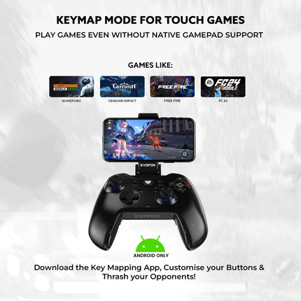 EvoFox Go Bluetooth Gamepad for iPhones, iPads & Android - openbox
