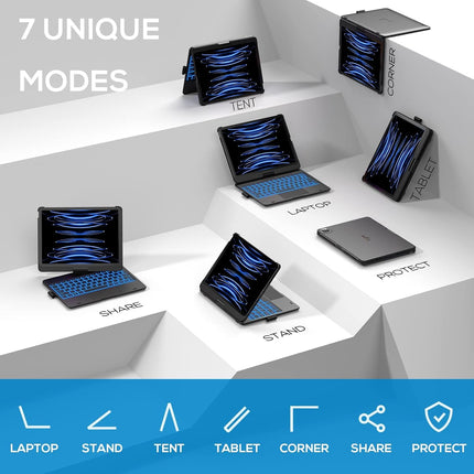 typecase FlexBook Case with Keyboard for iPad Pro 11, iPad Air 5, 4th Gen - Openbox