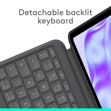 Logitech Combo Touch Ipad Pro 13-Inch (M4) , (M5) Wireless Keyboard Case - Openbox