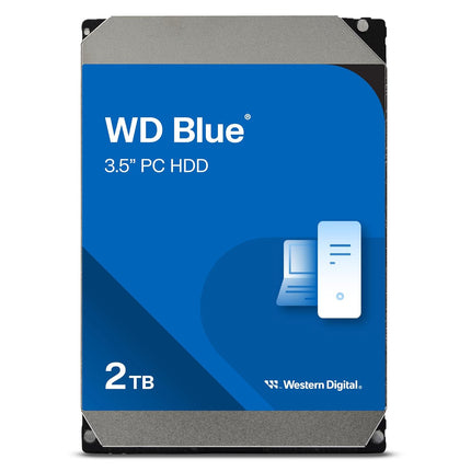 2TB WD Blue 3.5" SATA 6 Gb/s PC Hard Drive - Openbox