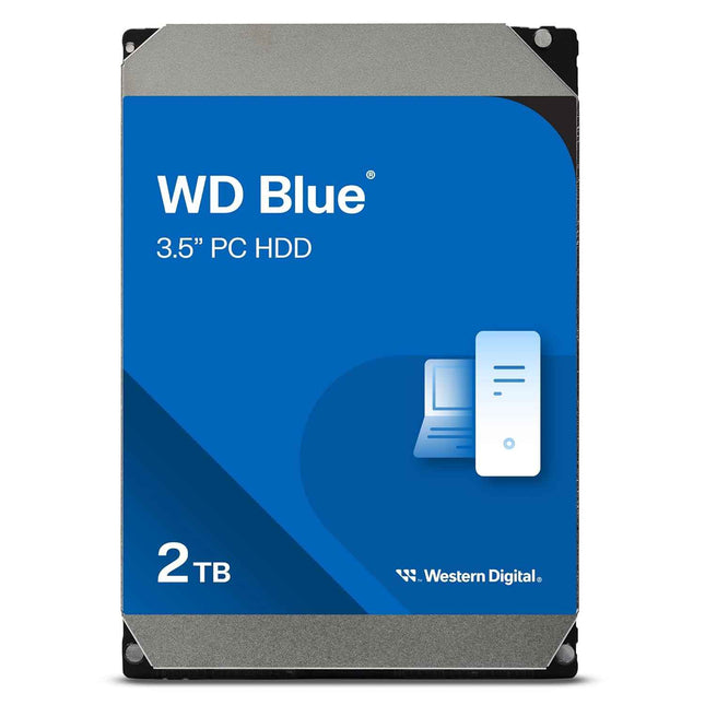 2TB WD Blue 3.5" SATA 6 Gb/s PC Hard Drive - Openbox