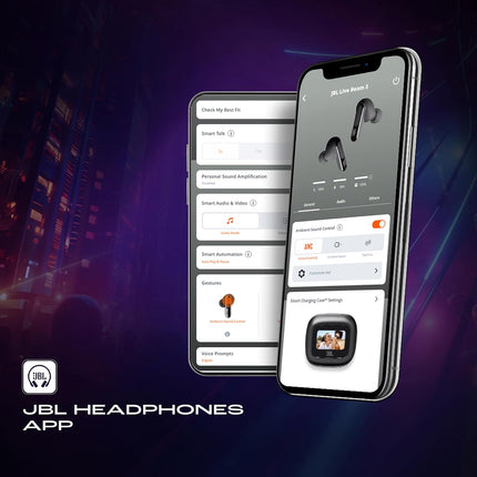 JBL Live Beam 3 TWS,Hi-Res Audio True ANC Earbuds,Smart Case with Touch Display,48H Playtime,Wireless Charging,6 Mic,Multipoint Connection - OPENBOX