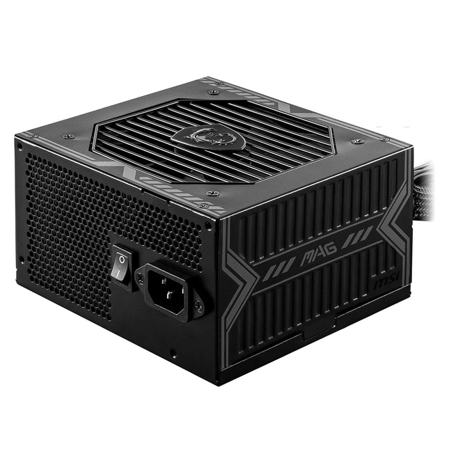 MSI MAG A550BN Gaming Power Supply Unit, 80 Plus Bronze Certified Power Supply, 550 Watt, 12V Single-Rail, DC-to-DC Circuit, 120mm Fan