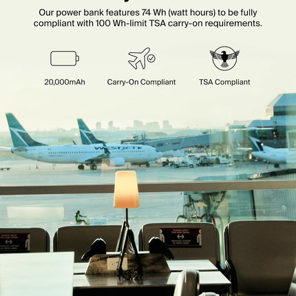 Belkin 20000 mAh Power Bank | USB Type-C Input PD Port | 15W - Openbox