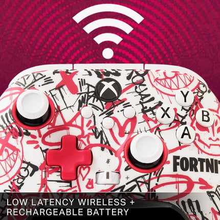 PowerA Wireless Gaming Controller for Xbox Series X/S, Xbox One, PC, Windows 10/11, Hall Effect Thumbsticks & Triggers, Low Latency Wireless, Fortnite SE - openbox