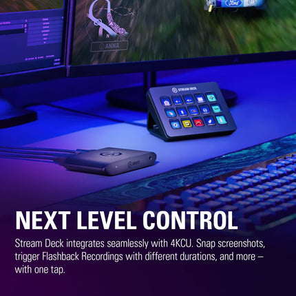 Elgato HD60 X - Stream and Record in 1080p60 HDR10 or 4K30 with Ultra-Low Latency on PS5, PS4/Pro, Xbox Series X/S, Xbox One X/S, in OBS and More, Works with PC and Mac - Openbox