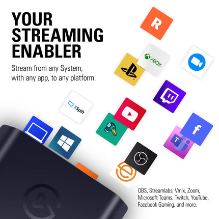 Elgato HD60 X - Stream and Record in 1080p60 HDR10 or 4K30 with Ultra-Low Latency on PS5, PS4/Pro, Xbox Series X/S, Xbox One X/S, in OBS and More, Works with PC and Mac - Openbox