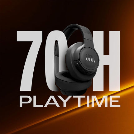 JBL Tune 770NC Wireless Over Ear Headphones with Adaptive Noise Cancellation, Upto 70H Battery, Smart Ambient, Speed Charge, Customized EQ, Google Fast Pair, Multipoint Connect, BT 5.3 - Black - OPENBOX