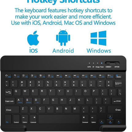 typecase Keyboard Case for Samsung Galaxy Tab A11+ / A11 Plus 2025 (11 Inch) & A9+/ A9 Plus 2023 (11 inch) with Multi Viewing Angle, Wireless Detachable Folio KB Cover with S Pen Holder-Black - Openbox