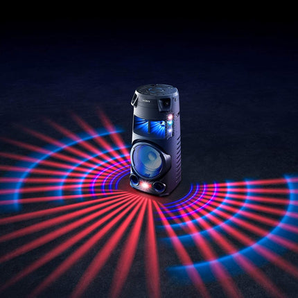 Sony MHC-V43D High Power Party Speaker with Bluetooth connectivity (Mic/Guitar, Jet Bass Booster, Gesture Control, USB, HDMI,CD/DVD) - Black - OPENBOX