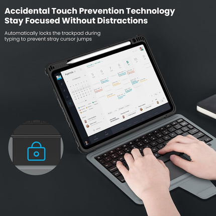 Nillkin Bumper Combo typecase Backlit Keyboard Case Type Case for Apple iPad 10th gen & 11th Gen 11"(A16)(2025) [Magnetic Detachable] Keyboard Protective Case with Multi-Touch Trackpad & Wireless Pencil Holder - New Sealed Pack