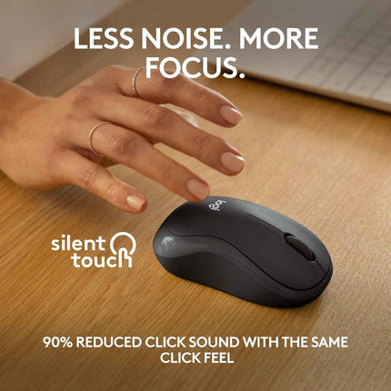 Logitech M240 Silent Bluetooth Mouse, Compact, Portable, Smooth Tracking, 18-Month Battery, for Windows, macOS, ChromeOS, Compatible with PC, Mac, Laptop, Tablets (Assorted Colors) - Openbox