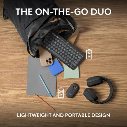 Logitech Pebble 2 Combo wireless keyboard with sleek design for enhanced productivity and wireless performance