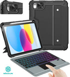 Nilllkin Bumper Combo Backlit Keyboard Case Type Case for Apple iPad 10th gen & 11th Gen 11