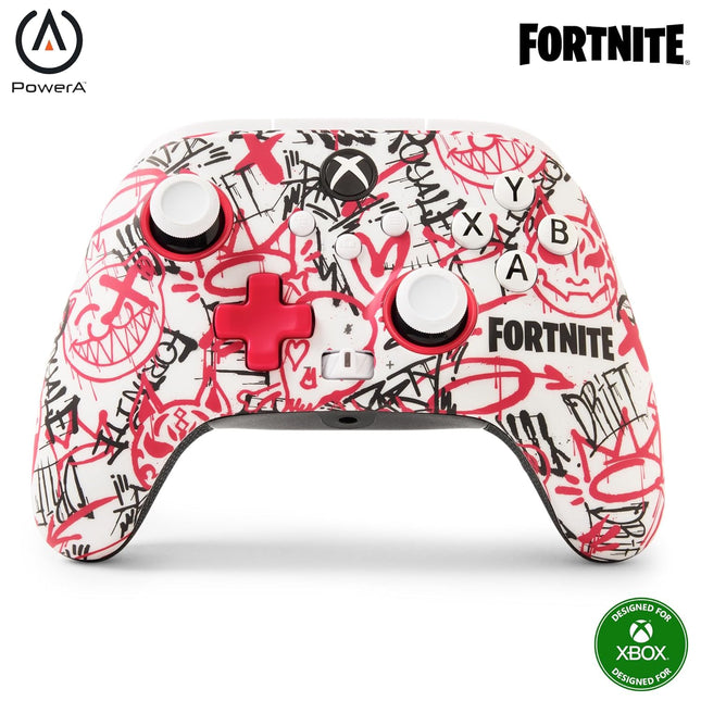 PowerA Wireless Gaming Controller for Xbox Series X/S, Xbox One, PC, Windows 10/11, Hall Effect Thumbsticks & Triggers, Low Latency Wireless, Fortnite SE - openbox