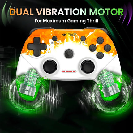 Ant Esports GP300 Pro Tri Colour Wireless Gaming Controller Gamepad for PC - Openbox