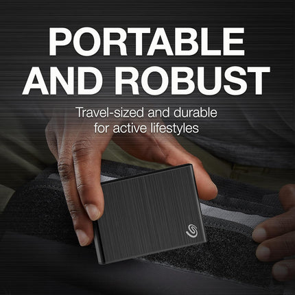 Seagate One Touch 2 TB External SSD up to 1030 Mb/s, for Windows and Mac, with Android App, 3 yr Data Recovery Services, Portable Solid State Drive Black