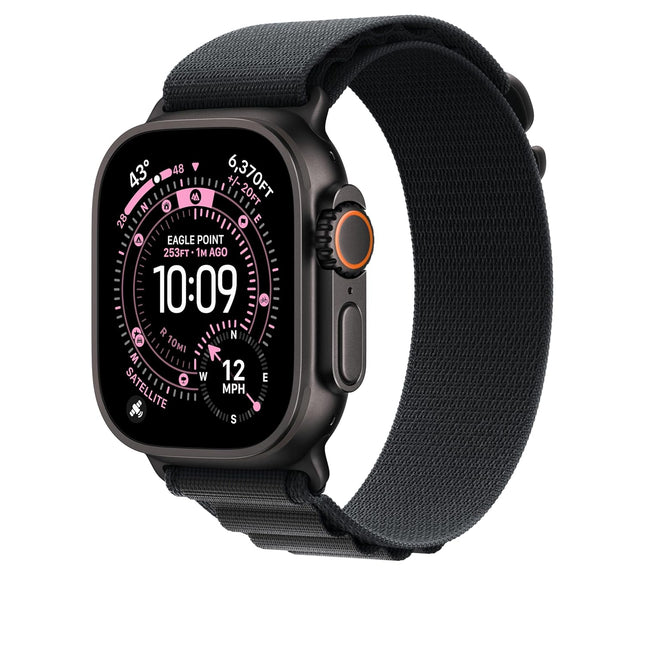 Apple Watch Band - Alpine Loop - 49mm - Black - Large - Openbox