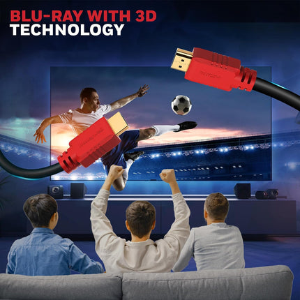 Honeywell HDMI 1.4 Cable with Ethernet (32.8ft/10M) High Speed HDMI Cable 10.2GBPS | Supports 3D /4Kx2K Ultra High Definition | 3D Home Theatre | 3D Gaming | Black - OPENBOX