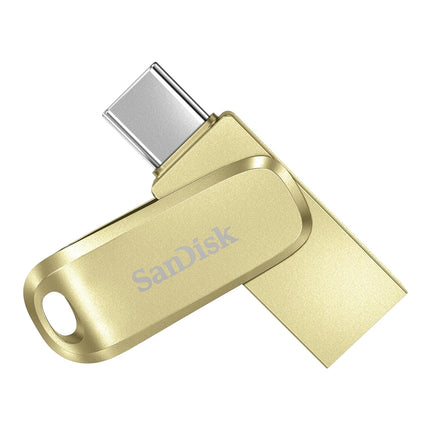 SANDISK Ultra Dual Drive Luxe Type-C 256GB, OTG, Upto 400MB/s, Pendrive, Gold, 5Y Warranty - Openbox