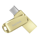 SANDISK Ultra Dual Drive Luxe Type-C 256GB, OTG, Upto 400MB/s, Pendrive, Gold, 5Y Warranty - Openbox