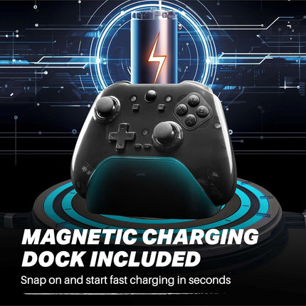 NiTHO PRO ONE Wireless Gaming Controller for PC, Switch, Android & iOS | Gaming Gamepad with Hall Effect Stick & Trigger, Turbo, Vibration, 6-Axis Sensor- Openbox