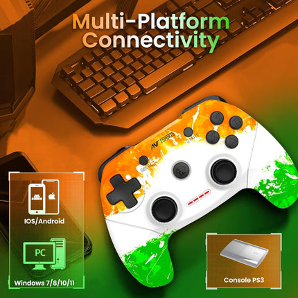 Ant Esports GP300 Pro Tri Colour Wireless Gaming Controller Gamepad for PC - Openbox