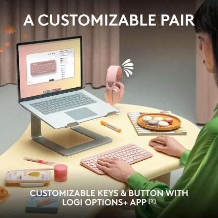 Logitech Pebble 2 Combo wireless keyboard with sleek design for enhanced productivity and wireless performance