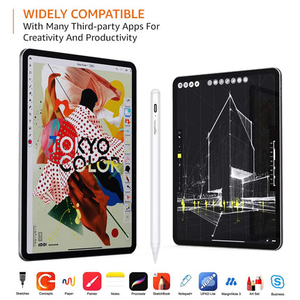 Amazon Basics 2nd Gen Stylus Pen for IPAD | Supports Palm Rejection, Tilt Sensor, Precise for Writing/Drawing| for iPad 6/7/ 8/ 9th Gen; iPad 10.2", Pro 11/12.9", Mini 5/6th, Air 3/4th Gen (Assorted Color)- OPENBOX