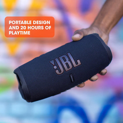 JBL Charge 5, Wireless Portable Bluetooth Speaker Pro Sound, 20 Hrs Playtime, Powerful Bass Radiators, Built-in 7500mAh Powerbank, PartyBoost, IP67 Water & Dustproof (Without Mic, Squad) - Openbox