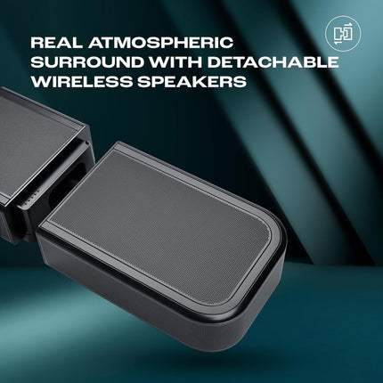 JBL New Bar 1000 MK2, 11.1 (7.1.4) Channel Truly Wireless Soundbar with True Dolby Atmos, MultiBeam Surround Sound, 10” Down-Firing Wireless Subwoofer, HDMI eARC,Wi-Fi+BT,One App, 960W, 2 yrs Warranty - New Sealed Pack