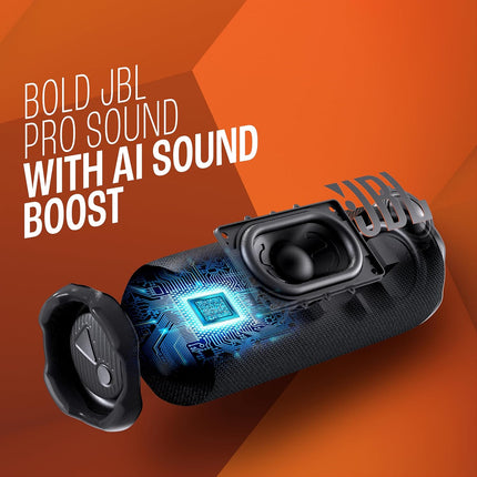 JBL Flip 7 Wireless Portable Bluetooth Speaker, AI Sound Boost, 16Hrs of Playtime, IP68 Water & Dustproof, Multi-Speaker Connection, Personalization App (Blue) | USB C Lossless Audio, Links With Other Speakers For Outdoor Use - New Sealed Pack