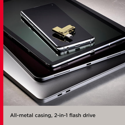 SANDISK Ultra Dual Drive Luxe Type-C 256GB, OTG, Upto 400MB/s, Pendrive, Gold, 5Y Warranty - Openbox