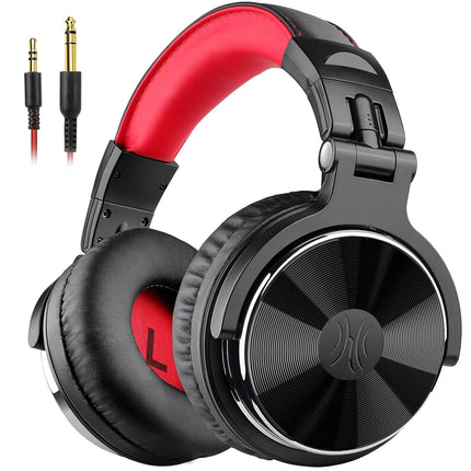 OneOdio Pro-10 Over Ear Headphone, Wired Bass Headsets with 50mm Driver, Foldable Lightweight Headphones with Shareport and Mic for Recording Monitoring - Openbox