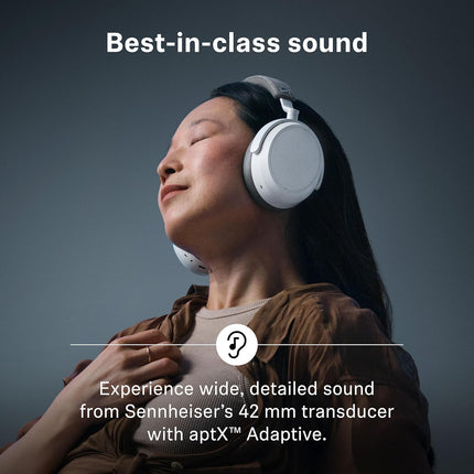 Sennheiser Momentum 4 Wireless Over Ear Headphones, German Design, ANC, 60h Battery, Customizable Sound, 4 Digital Mics for Crystal-Clear Calls, Multipoint Connectivity, 1 Yr Warranty, Black - OPENBOX