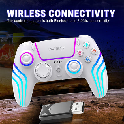 Ant Esports GP400 RGB Wireless Gamepad | PC/PS4/PS3/Switch/Android/iOS - Openboxv(Assorted Color)