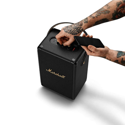 Marshall Tufton 80 Watt Wireless Bluetooth Portable Speaker (Black & Brass) - New Sealed