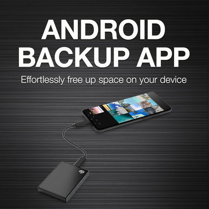 Seagate One Touch 2 TB External SSD up to 1030 Mb/s, for Windows and Mac, with Android App, 3 yr Data Recovery Services, Portable Solid State Drive Black