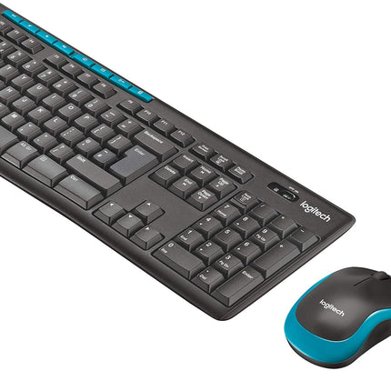 Logitech MK275 Wireless Keyboard and Mouse Combo for Windows, 2.4 GHz Wireless, Compact Wireless Mouse, 8 Multimedia & Shortcut Keys, 2-Year Battery Life, PC/Laptop - NEW SEALED PACK
