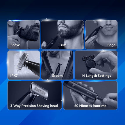 Xiaomi Uniblade Trimmer With 3-way blade For Trimming & Shaving - Openbox