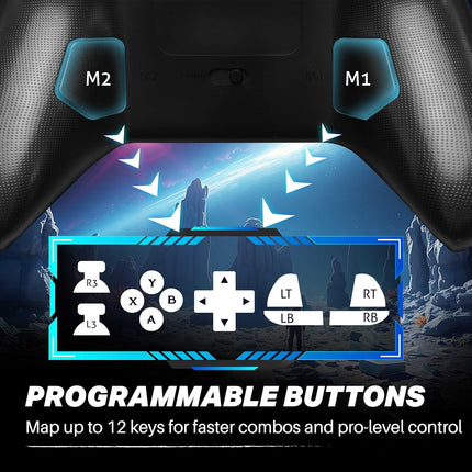 NiTHO PRO ONE Wireless Gaming Controller for PC, Switch, Android & iOS | Gaming Gamepad with Hall Effect Stick & Trigger, Turbo, Vibration, 6-Axis Sensor- Openbox