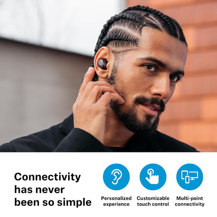 Sennheiser MOMENTUM True Wireless 4 Earbuds,TrueResponse Drivers, Lossless Audio, Auracast, Adaptive ANC, Anti‑Wind+Transparency Modes, 30 Hrs Battery, Qi Fast Charge, 6‑Mics,1Y Warranty, Black-Copper - OPENBOX