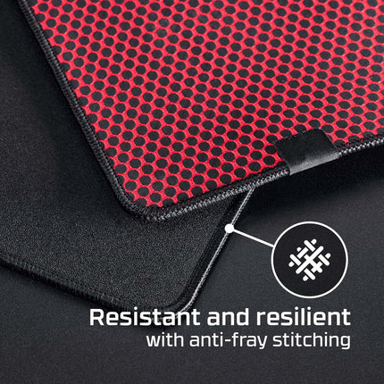 HyperX Pulsefire Mat Gaming Mouse Pad - Large - Precise Cloth Surface - Anti-fray Flush Stitching - Non-Slip Rubber Base - Openbox