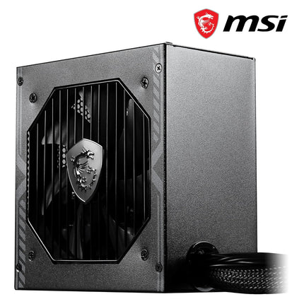 MSI MAG A550BN Gaming Power Supply Unit, 80 Plus Bronze Certified Power Supply, 550 Watt, 12V Single-Rail, DC-to-DC Circuit, 120mm Fan
