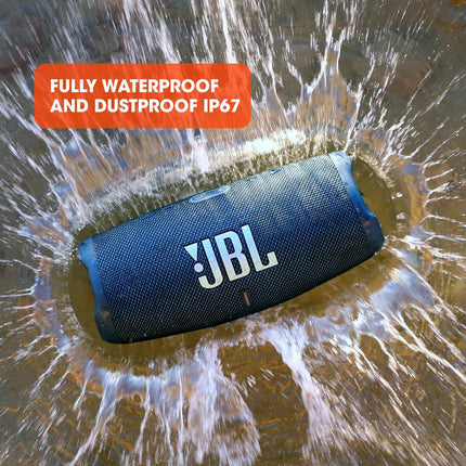 JBL Charge 5, Wireless Portable Bluetooth Speaker Pro Sound, 20 Hrs Playtime, Powerful Bass Radiators, Built-in 7500mAh Powerbank, PartyBoost, IP67 Water & Dustproof (Without Mic, Squad) - Openbox