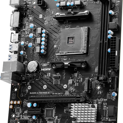 MSI B450M-A PRO MAX II Motherboard, Micro-ATX, AM4 DDR4 USB 3.2 Gen 1 HDMI - Openbox